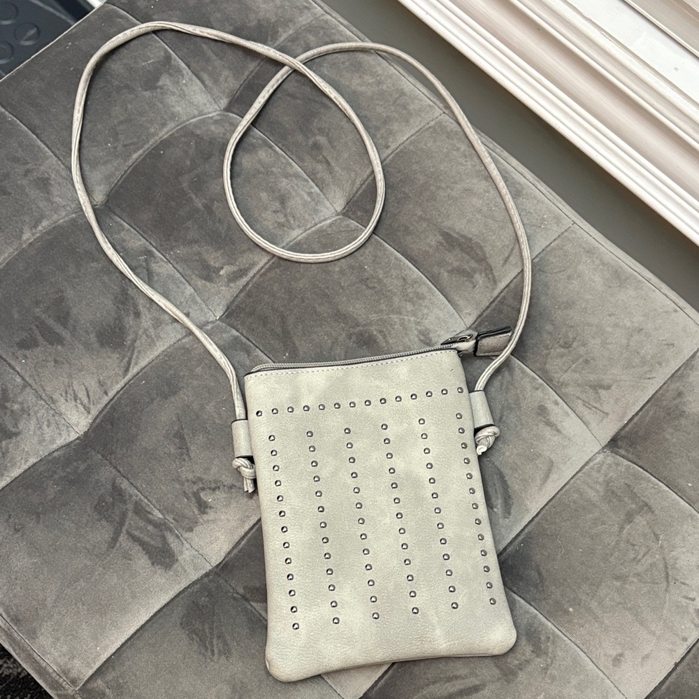 Elegant Gray Crossbody Bag